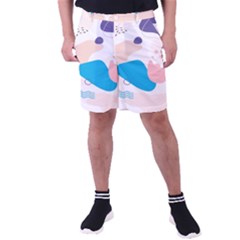 Hand-drawn-abstract-organic-shapes-background Men s Pocket Shorts by Salman4z