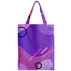 Colorful-abstract-wallpaper-theme Zipper Classic Tote Bag by Salman4z