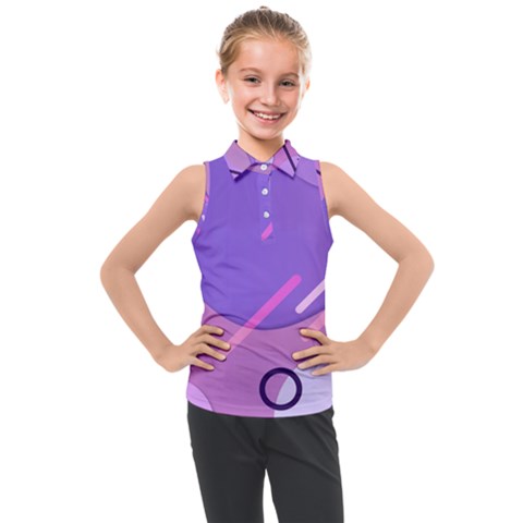 Colorful-abstract-wallpaper-theme Kids  Sleeveless Polo Tee by Salman4z