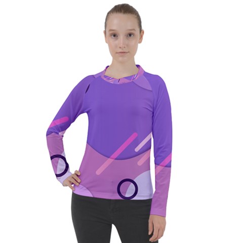 Colorful-abstract-wallpaper-theme Women s Pique Long Sleeve Tee by Salman4z