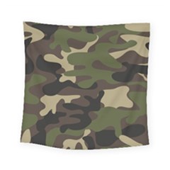 Texture-military-camouflage-repeats-seamless-army-green-hunting Square Tapestry (small) by Salman4z