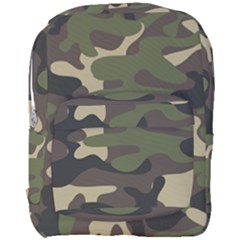 Texture-military-camouflage-repeats-seamless-army-green-hunting Full Print Backpack by Salman4z