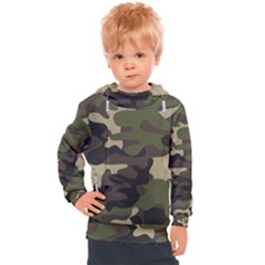 Texture-military-camouflage-repeats-seamless-army-green-hunting Kids  Hooded Pullover by Salman4z