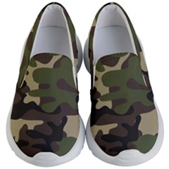 Texture-military-camouflage-repeats-seamless-army-green-hunting Kids Lightweight Slip Ons by Salman4z