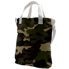 Texture-military-camouflage-repeats-seamless-army-green-hunting Canvas Messenger Bag by Salman4z