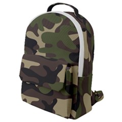 Texture-military-camouflage-repeats-seamless-army-green-hunting Flap Pocket Backpack (small)