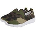 Texture-military-camouflage-repeats-seamless-army-green-hunting Kids  Slip On Sneakers View2