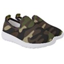 Texture-military-camouflage-repeats-seamless-army-green-hunting Kids  Slip On Sneakers View3