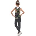 Texture-military-camouflage-repeats-seamless-army-green-hunting Kids  Sleeveless Hoodie View2