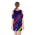 Colorful-abstract-background Shoulder Cutout One Piece Dress View2