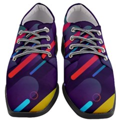 Colorful-abstract-background Women Heeled Oxford Shoes by Salman4z