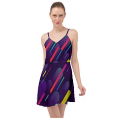 Colorful-abstract-background Summer Time Chiffon Dress by Salman4z