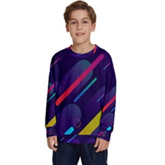 Colorful-abstract-background Kids  Long Sleeve Jersey by Salman4z