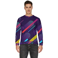 Colorful-abstract-background Men s Fleece Sweatshirt by Salman4z