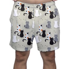 Cute-cat-seamless-pattern Men s Shorts by Salman4z