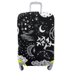 Vector-set-sketch-drawn-with-space Luggage Cover (medium) by Salman4z