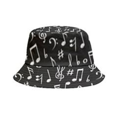 Chalk-music-notes-signs-seamless-pattern Bucket Hat by Salman4z