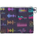 Colorful-sound-wave-set Canvas Cosmetic Bag (XXXL) View2