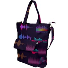 Colorful-sound-wave-set Shoulder Tote Bag by Salman4z