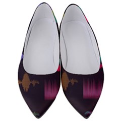 Colorful-sound-wave-set Women s Low Heels by Salman4z