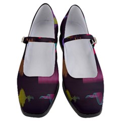 Colorful-sound-wave-set Women s Mary Jane Shoes by Salman4z