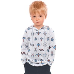 Insects-icons-square-seamless-pattern Kids  Overhead Hoodie by Salman4z