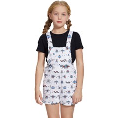 Insects-icons-square-seamless-pattern Kids  Short Overalls by Salman4z