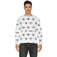 Insects-icons-square-seamless-pattern Men s Fleece Sweatshirt by Salman4z