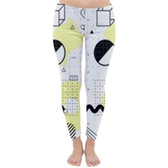 Graphic-design-geometric-background Classic Winter Leggings