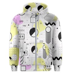 Graphic-design-geometric-background Men s Zipper Hoodie