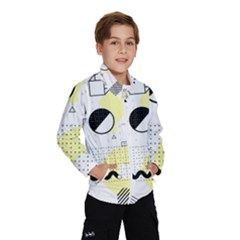 Graphic-design-geometric-background Kids  Windbreaker by Salman4z