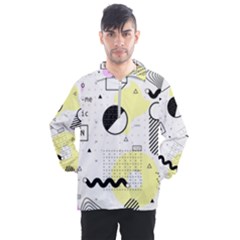 Graphic-design-geometric-background Men s Half Zip Pullover