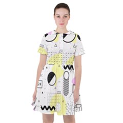 Graphic-design-geometric-background Sailor Dress by Salman4z