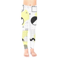 Graphic-design-geometric-background Kids  Classic Winter Leggings