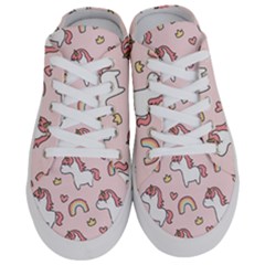 Cute-unicorn-rainbow-seamless-pattern-background Half Slippers by Salman4z