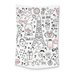 Big-collection-with-hand-drawn-objects-valentines-day Small Tapestry