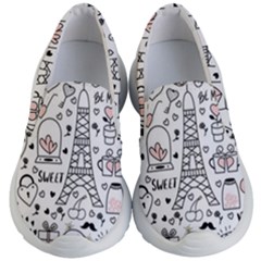 Big-collection-with-hand-drawn-objects-valentines-day Kids Lightweight Slip Ons by Salman4z