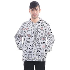 Big-collection-with-hand-drawn-objects-valentines-day Men s Half Zip Pullover