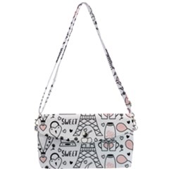 Big-collection-with-hand-drawn-objects-valentines-day Removable Strap Clutch Bag by Salman4z