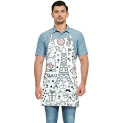 Big-collection-with-hand-drawn-objects-valentines-day Kitchen Apron by Salman4z