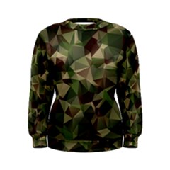 Abstract-vector-military-camouflage-background Women s Sweatshirt