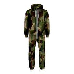 Abstract-vector-military-camouflage-background Hooded Jumpsuit (kids)