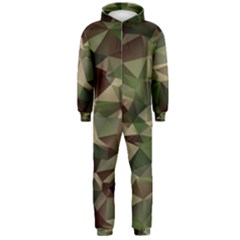 Abstract-vector-military-camouflage-background Hooded Jumpsuit (men)