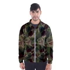 Abstract-vector-military-camouflage-background Men s Windbreaker