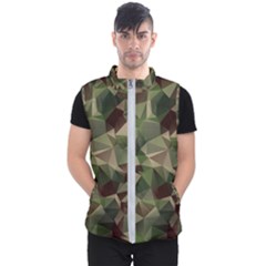 Abstract-vector-military-camouflage-background Men s Puffer Vest