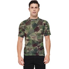 Abstract-vector-military-camouflage-background Men s Short Sleeve Rash Guard by Salman4z