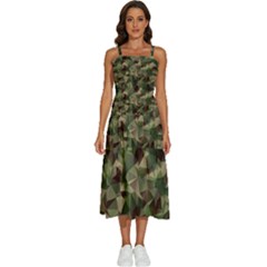 Abstract-vector-military-camouflage-background Sleeveless Shoulder Straps Boho Dress by Salman4z