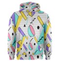 Tridimensional-pastel-shapes-background-memphis-style Men s Core Hoodie View1