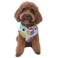 Tridimensional-pastel-shapes-background-memphis-style Dog Sweater by Salman4z