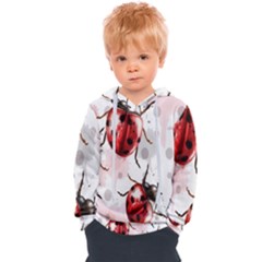 Ladybugs-pattern-texture-watercolor Kids  Overhead Hoodie